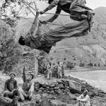 1980 Young Mujahideen on a swing