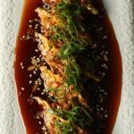 Gyozas de costillas de cerdo con BBQ coreana