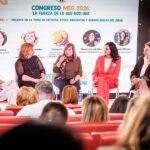Panel 5, Begoña Tormo moderando a Purificación González, Maricel Presilla, María Luisa Guillén y Susana Marcos, II Congreso MEG © AIL – Infante Studio
