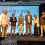 Alberto Luchini, Alessandro Schiatti, Diego Olmedilla, Andrea Lazzari, Maria Della Rocca y Manfredi Bosco inaugurando The Italian Show